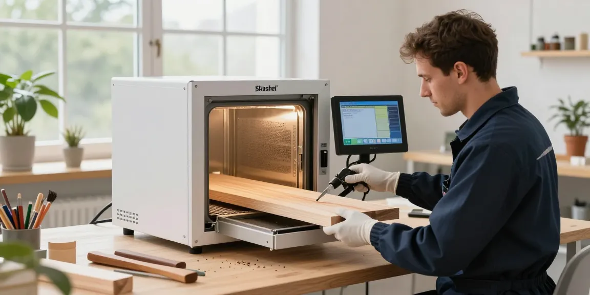 Traitement du bois sans produits chimiques avec Shashel® dans un atelier moderne