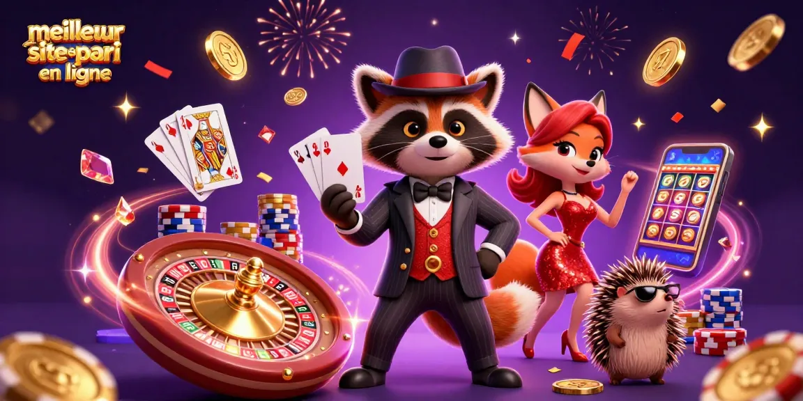Découvrez le meilleur site de pari en ligne avec des personnages animés jouant ensemble et des pièces d'or en mouvement.