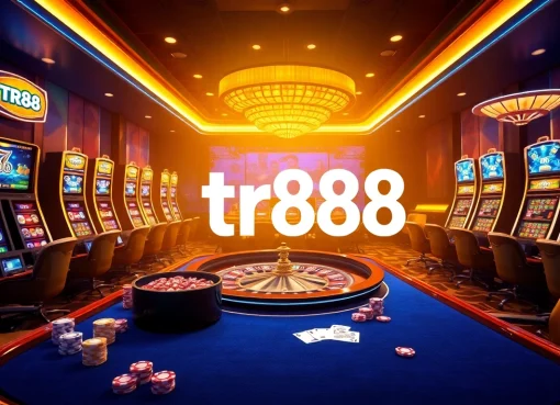 Players enjoying live casino games and slots at tr88's vibrant online gaming platform.