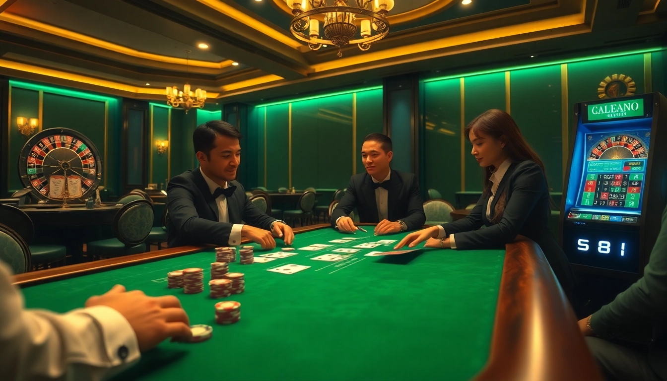 Engage with the thrilling S8 poker table in a luxurious casino setting, highlighting professional gameplay.