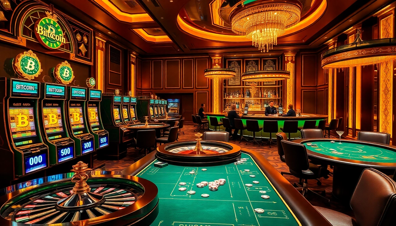 Experience the thrill of Bitcoin casinos with exciting games and vibrant casino elements.