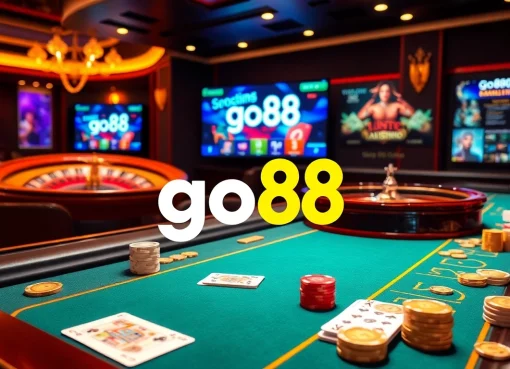Experience the excitement of online gambling at go88 with a stunning casino setup.