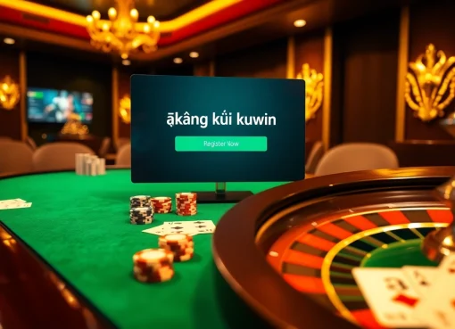 Engage with đăng ký kuwin at a luxury casino featuring vibrant online betting tables.