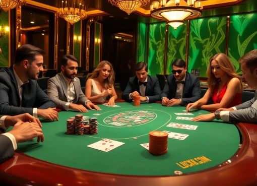 Play poker at LUCK8 COM’s luxurious gaming table with vibrant decor and thrilling ambiance.