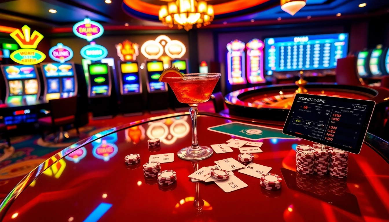 Experience high-stakes action at DN88 casino tables with vibrant chips and cards.