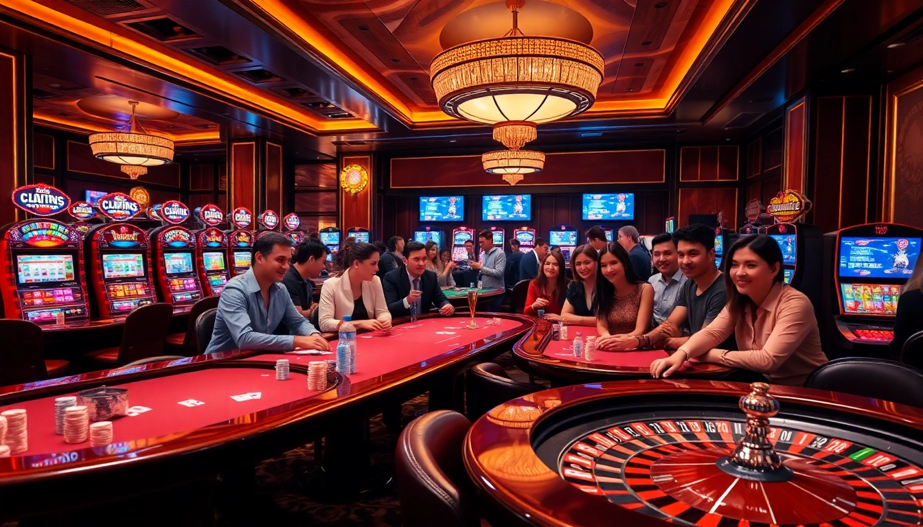 Excited players enjoying games at MM88, the leading online casino https://mm88.se.net/ showcasing slots, poker, and more.