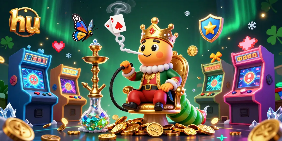 Experience the excitement of hu with a 3D cartoon casino scene showcasing vibrant game elements and characters.