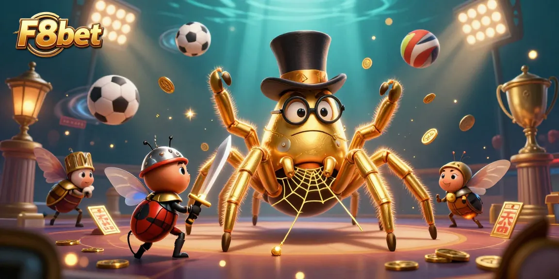 Experience thrilling betting at F8bet with a vibrant casino scene featuring colorful characters.