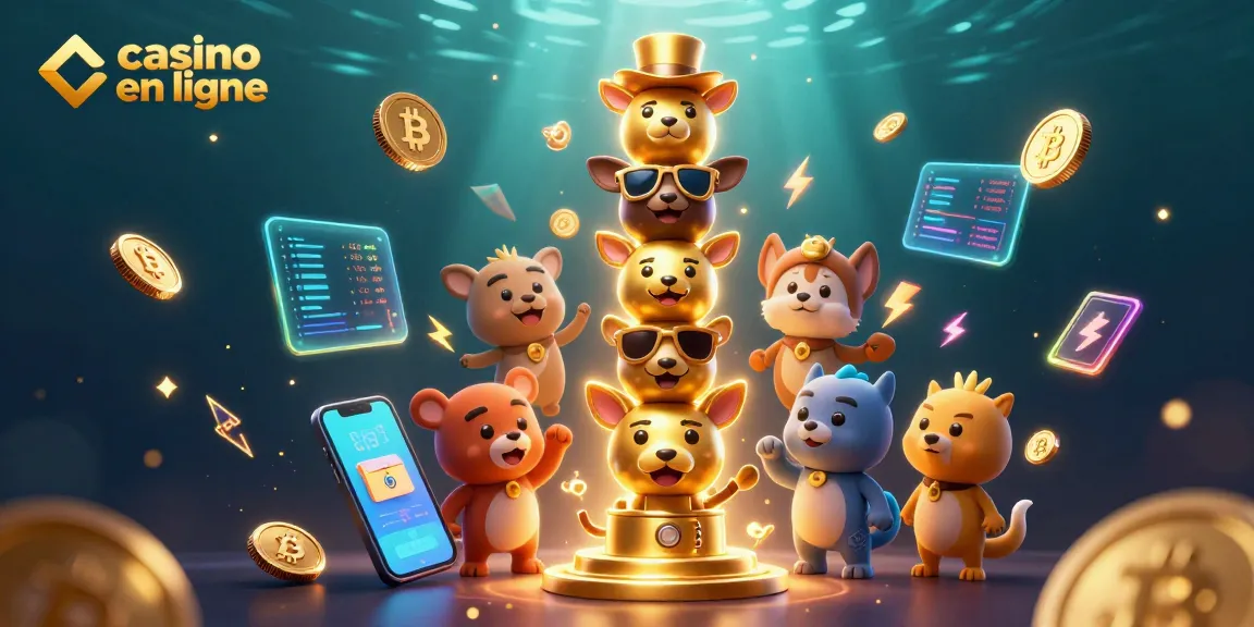 Scannez des jeux captivants de casino en ligne et déverrouillez des richesses inattendues dans cette illustration vibrante.