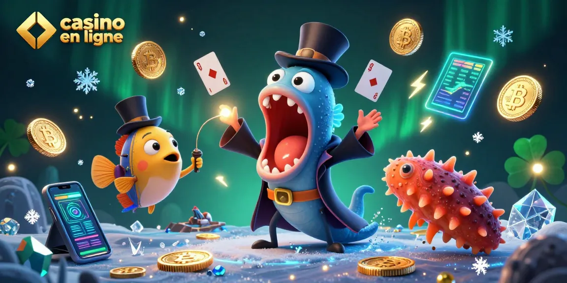 Découvrez l'univers du casino en ligne avec une illustration magique et ludique.