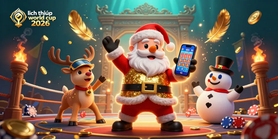 Engage with lịch thi đấu world cup 2026 betting slots featuring festive characters and casino elements.
