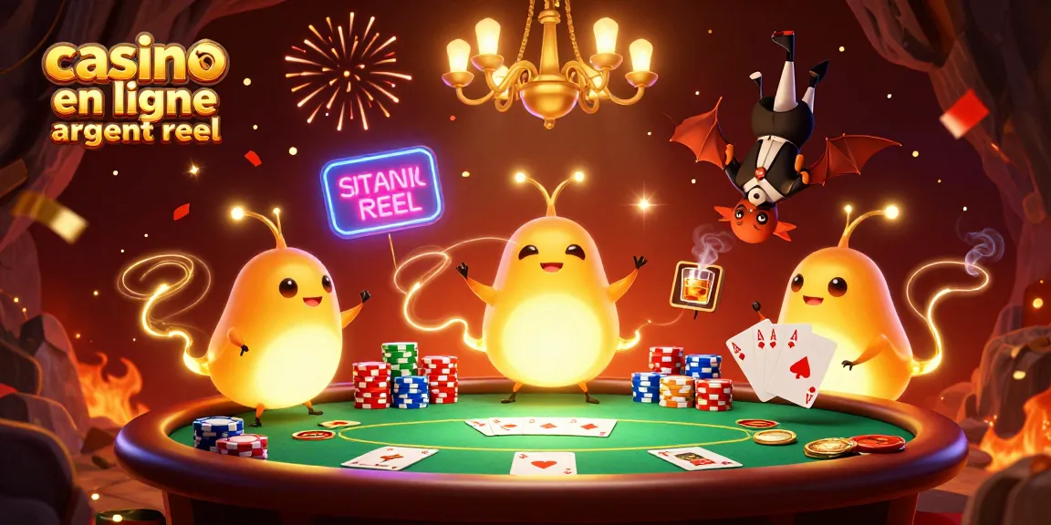 Visitez le casino en ligne argent réel avec des personnages lumineux créant une ambiance de jeu excitante.