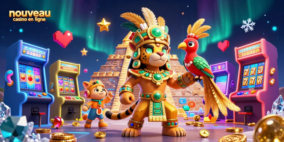 Découvrez un nouveau casino en ligne avec des éléments captivants incluant un prêtre jaguar et des machines à sous.