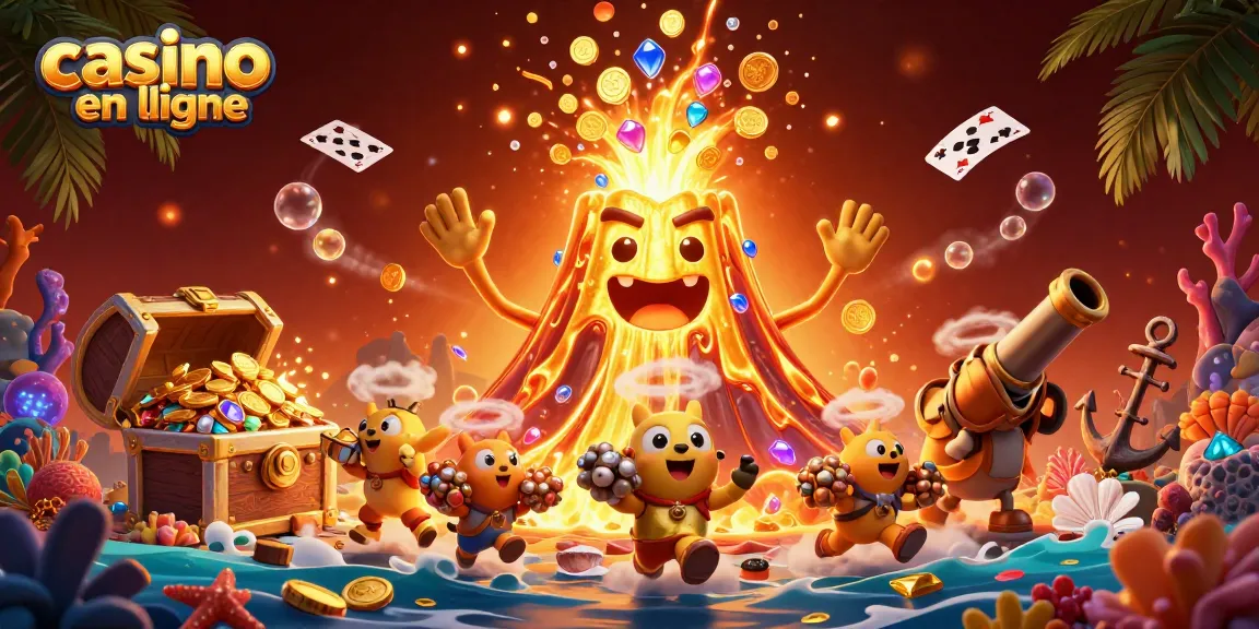 Profitez d'une expérience de casino en ligne dynamique avec un volcan doré triomphant et des trésors étincelants.